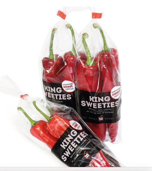 Capsicums- Red King point sweet peppers *Twin Pack*